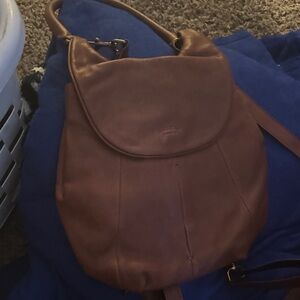 Chic Brown Leather Backpack